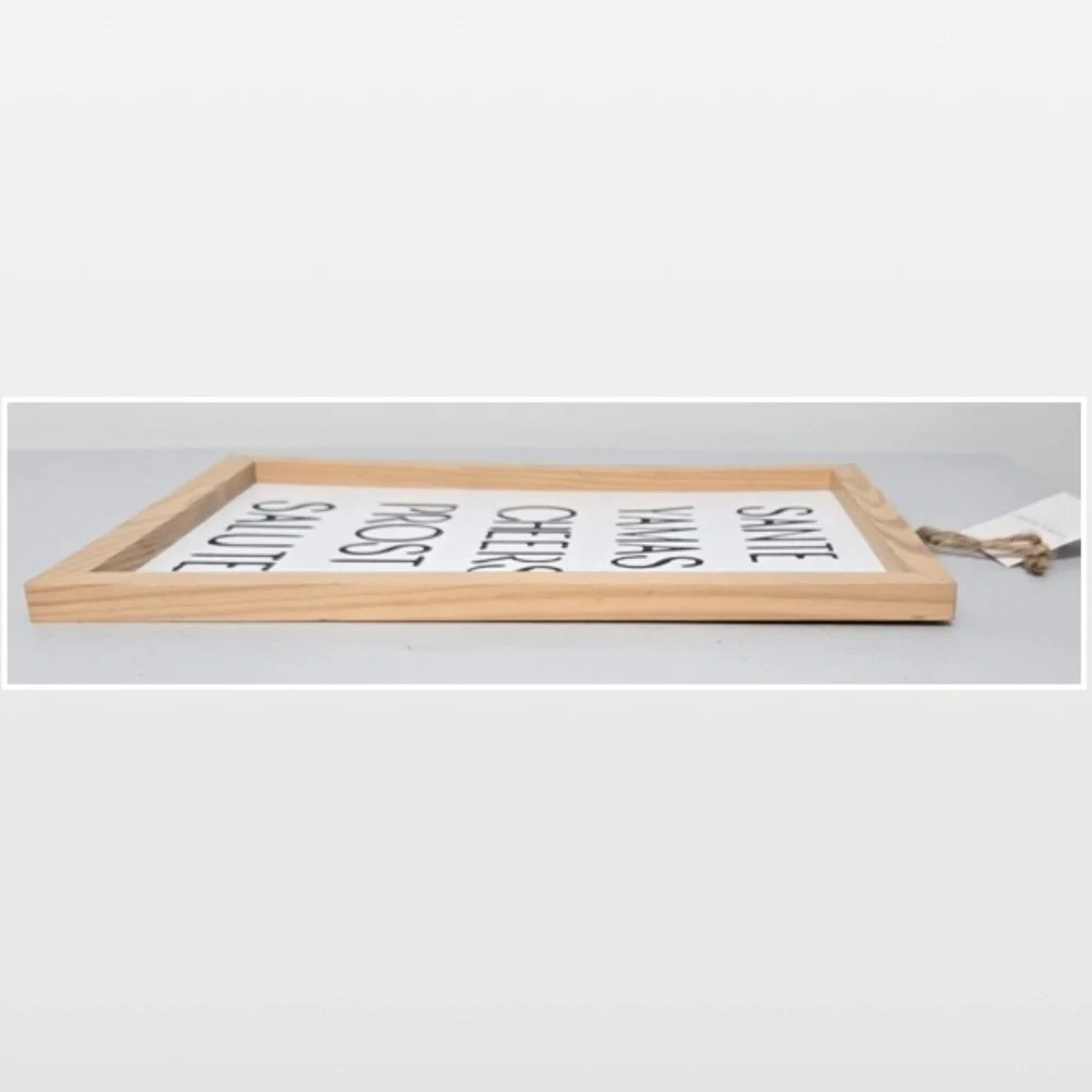 New Room & Retreat Cheers Wood Word Art Sign Wall Décor Bar Wine Theme